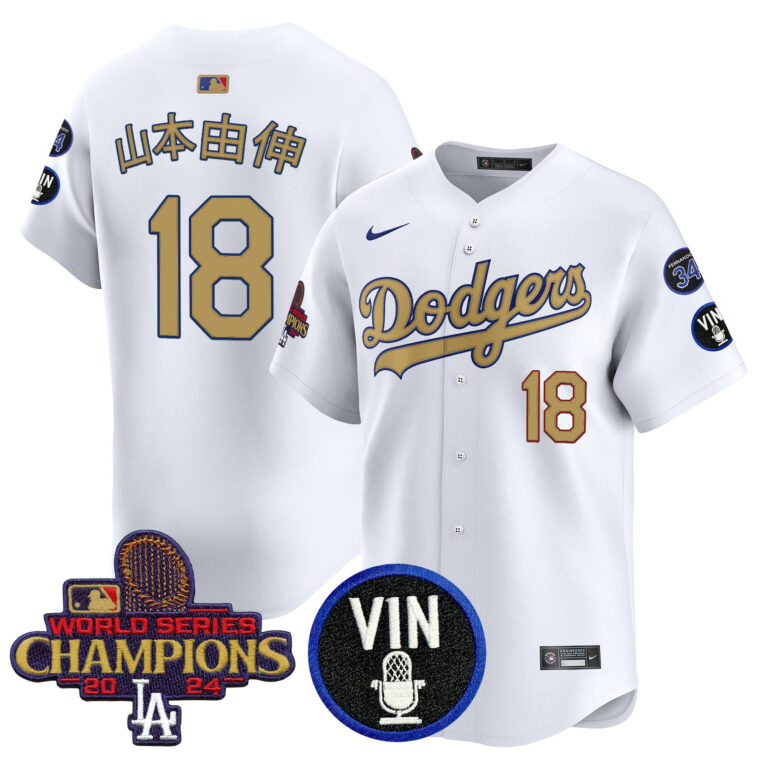 Men Los Angeles Dodgers 18 Yamamoto white Sakura Edition Nike MLB 2025 Jersey style 3